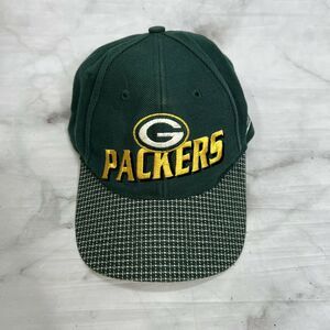 Vintage Green Bay Packers Logo Athletic Strapback Hat Green Plaid NFL Pro Line